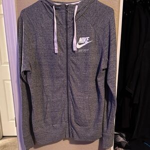Nike Women's Dark Gray Zip-Up Jacket